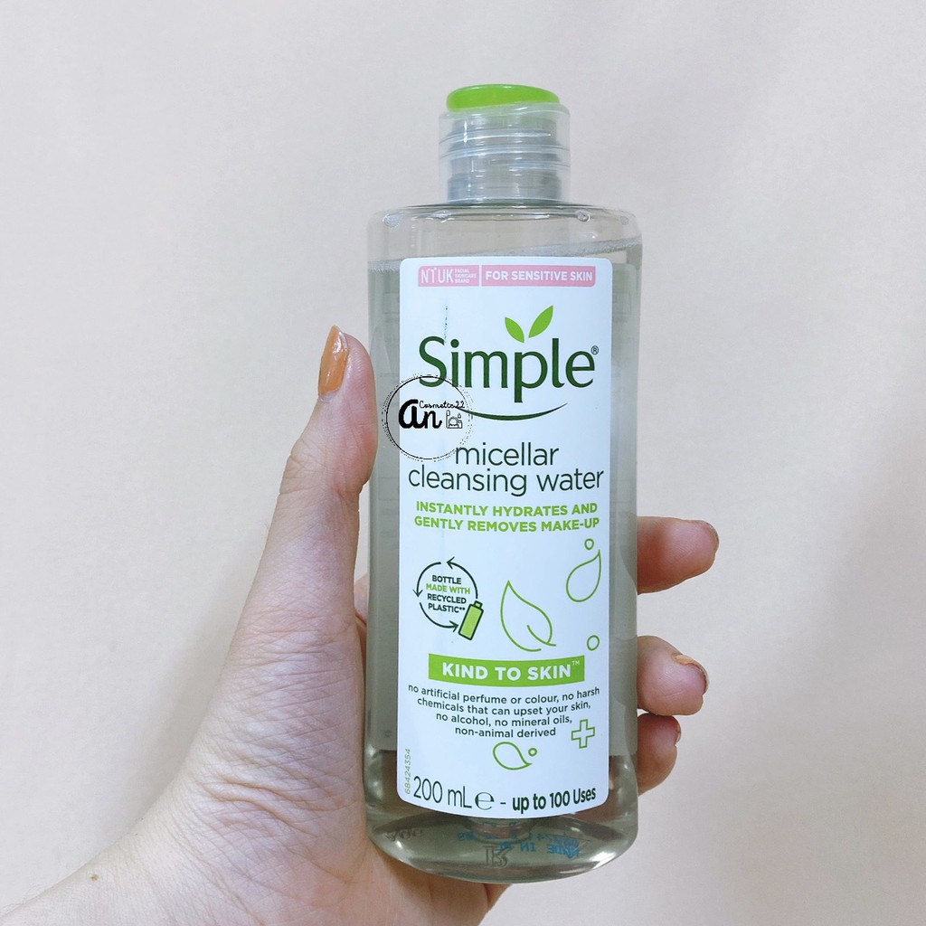 Nước Tẩy Trang Simple Micellar Cleansing Water 200ml