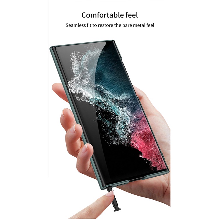 Ốp Điện Thoại Siêu Mỏng Chống Rơi Có Giá Đỡ Cho Samsung S22/S22 Plus/S22 Ultra
