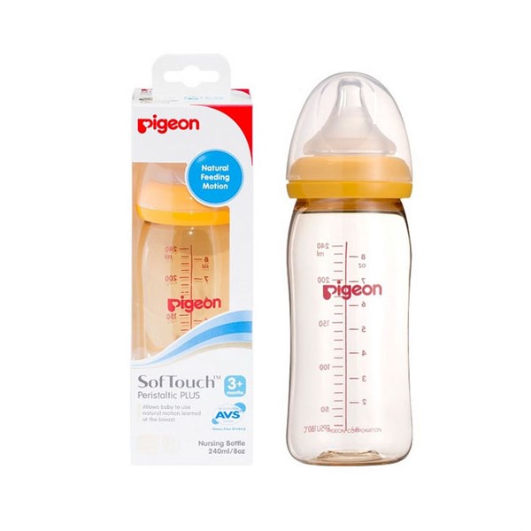Bình Sữa Pigeon Cổ Rộng Cao Cấp 160ml/240ml 🌻HÀNG NHẬP KHẨU 🌻- ĐẢM BẢO CHÍNH HÃNG
