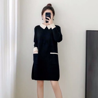 Váy len lông suông dáng dài GNCM