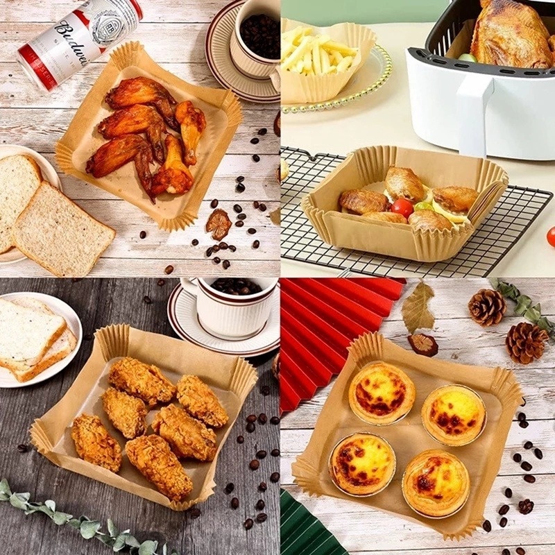 Set 100/50 Miếng Giấy Lót Nướng Bánh Chống Dính Chống Dầu Không Thấm Nước