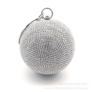 Bóp ví cầm tay dự tiệc hình cầu tròn đính đá mã 400