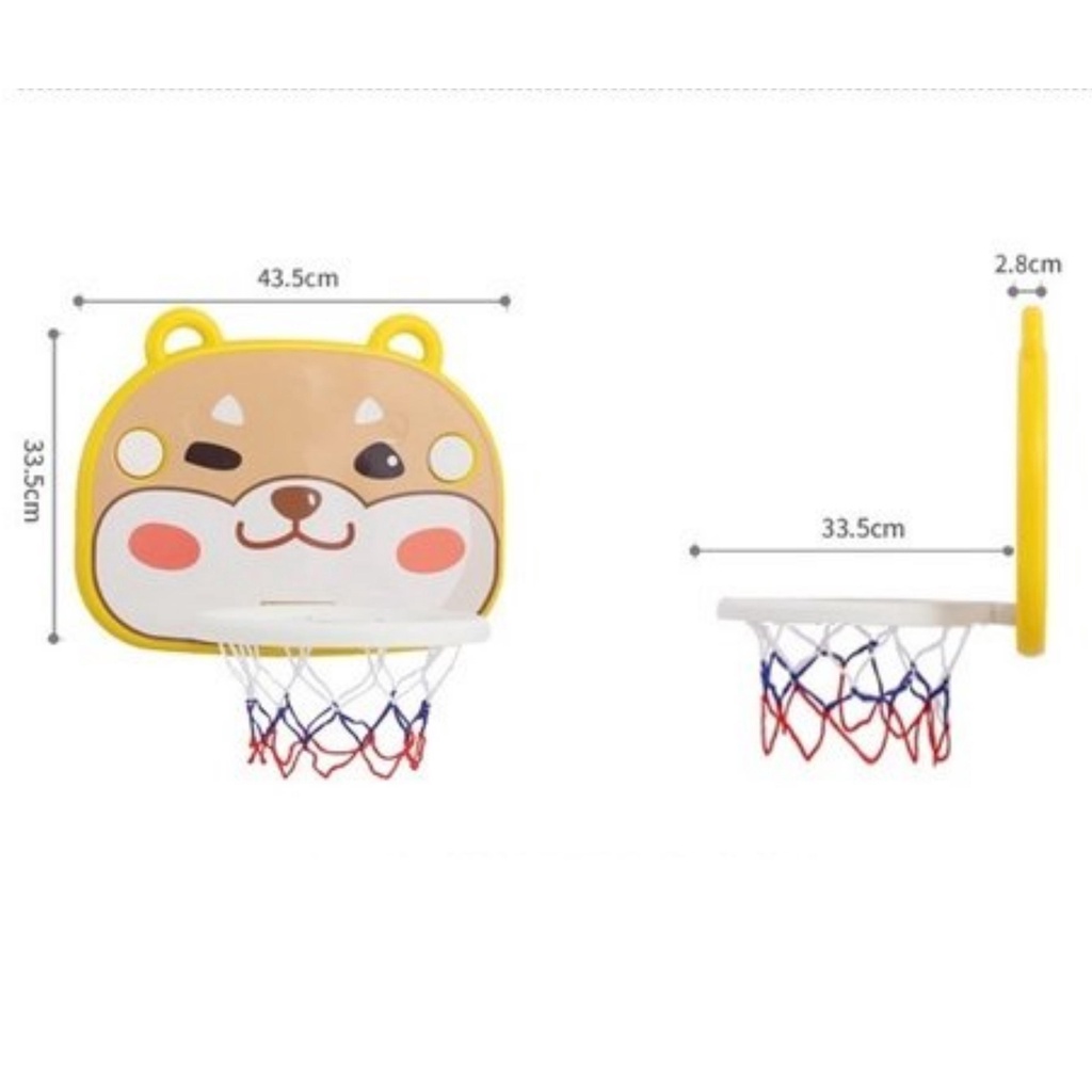 Đồ chơi bóng rổ treo tường cao cấp, đường kính rộng 33cm tặng kèm bóng (Choi Store 002)