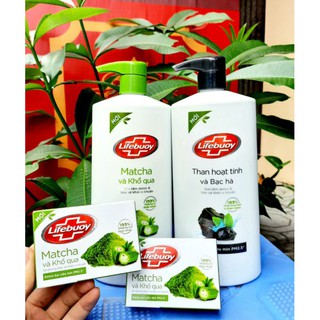 Sữa tắm LIFEBUOY  Matcha khổ qua / Than hoạt tính  800g