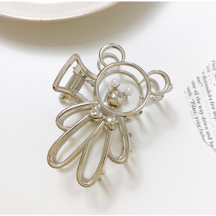 Kẹp Tóc Inox Hình Gấu 11CM