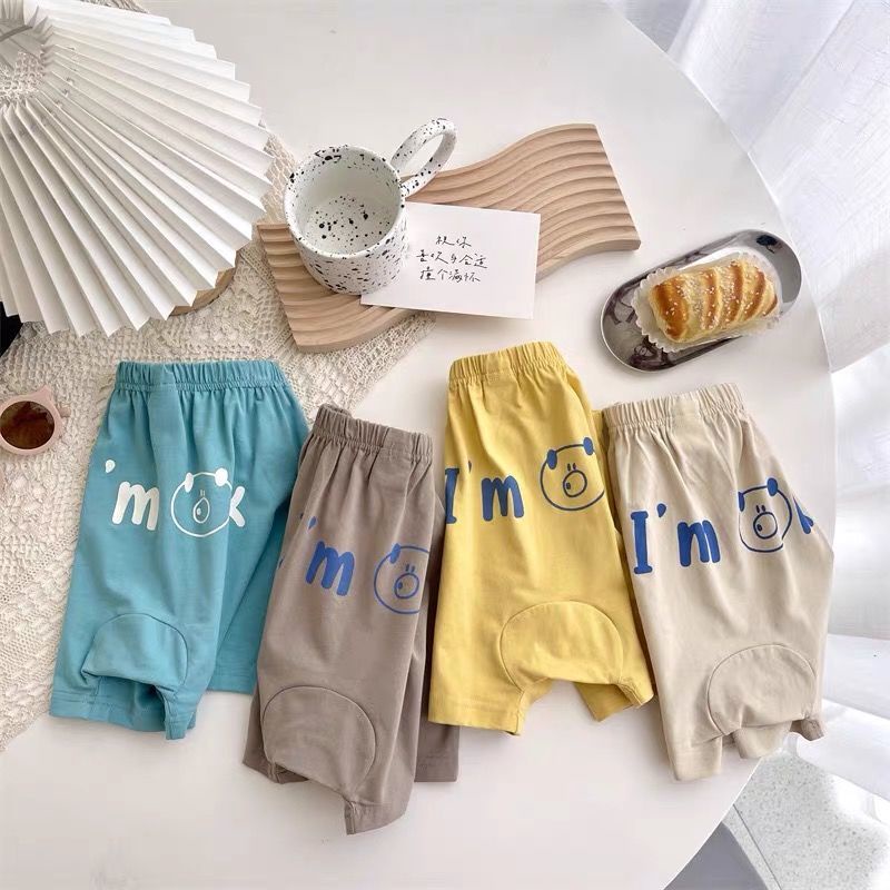 [Babycat] Hàng Có Sẵn Quần Short Cotton Màu Trơn Dễ Thương Thời Trang Mùa Hè Hàn Quốc Nhật Bản Mặc Ngoài Trời Cho Bé Trai 10 Tháng Tuổi