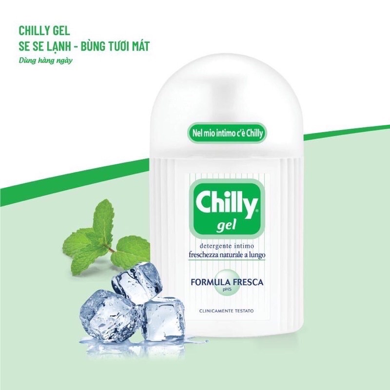 DUNG DỊCH VỆ SINH CHILLY GEL XANH LÁ, XANH DƯƠNG VÀ HỒNG  - bán chạy số 1 tại Italy