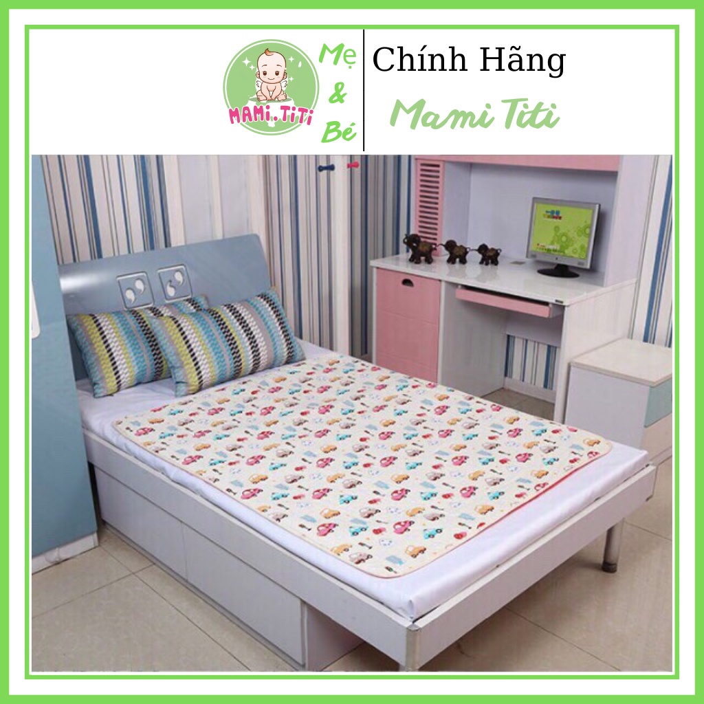 Tấm lót chống thấm cho bé, 3 lớp SIZE to cho bé (80x120cm) - MAMI TITI