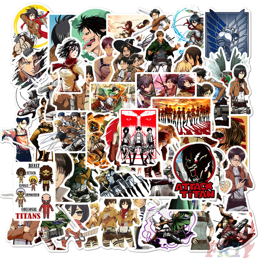 MIKASA Bộ 50 Hình Dán Phim Attack On Titan Series 05