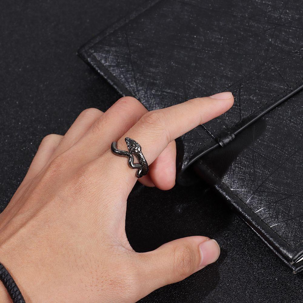 EUTUS Nhẫn Hình Rắn Thời Trang Cá Tính