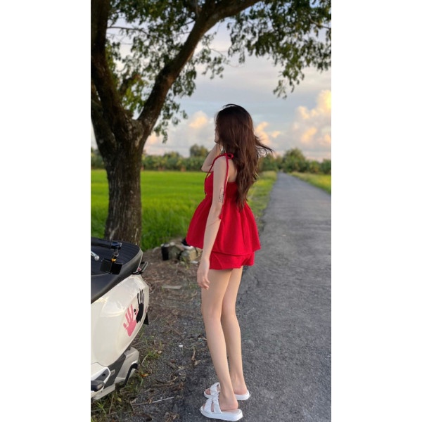 Set babydoll kèm quần cao cấp PLS12