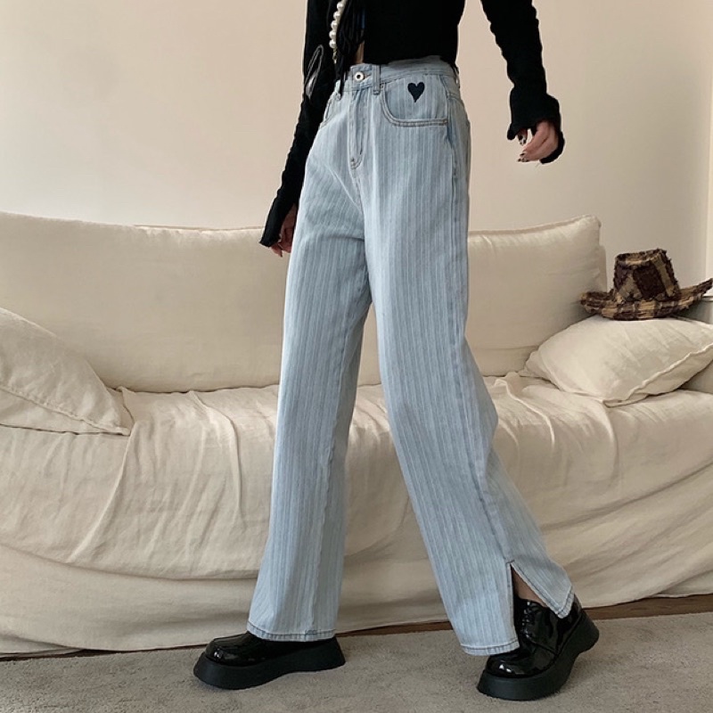 Quần jeans ống rộng