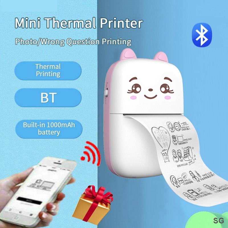 Máy In Nhiệt Không Dây mini Nhanh Chóng In Ảnh Tại Nhà Văn Phòng Và Nhà