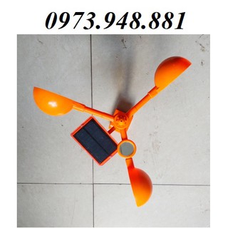 Quạt, chong chóng đuổi chim có loa phát tiếng kêu dùng năng lượng mặt trời (loại lớn) 022