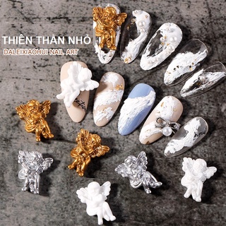 Phụ Kiện Charm Thiên Thần Châu Âu Đính Móng