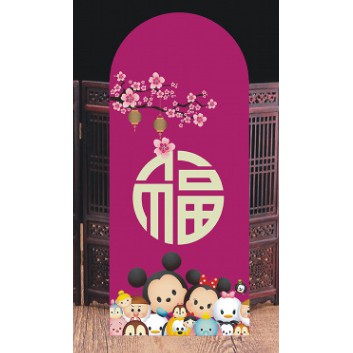 Cc & MaMa★1 Bao Lì Xì Năm Mới Màu Đỏ Hình Hello Kitty Mickey Minnie Dễ Thương Cho Bé 2021
