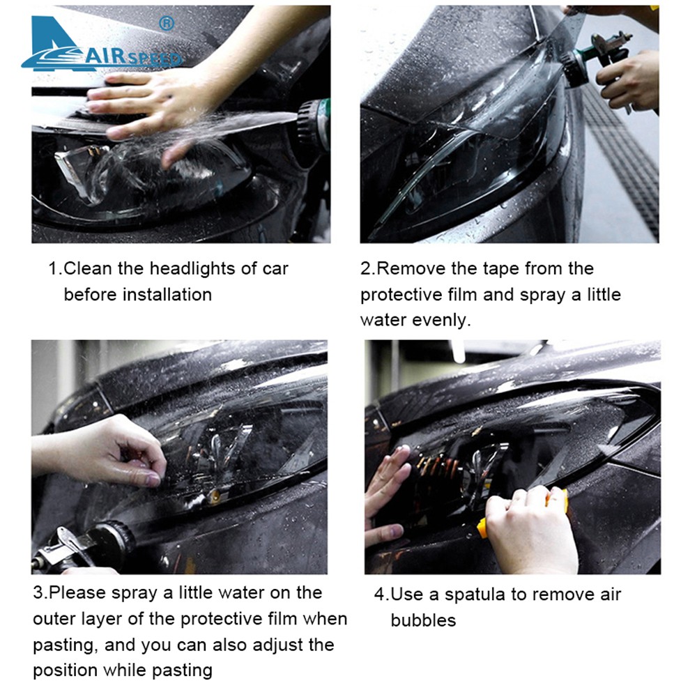 Set 2 Miếng Phim TPU Dán Bảo Vệ Đèn Pha Xe Hơi Volvo XC60 XC90 XC40 V90 V60 S60 S90