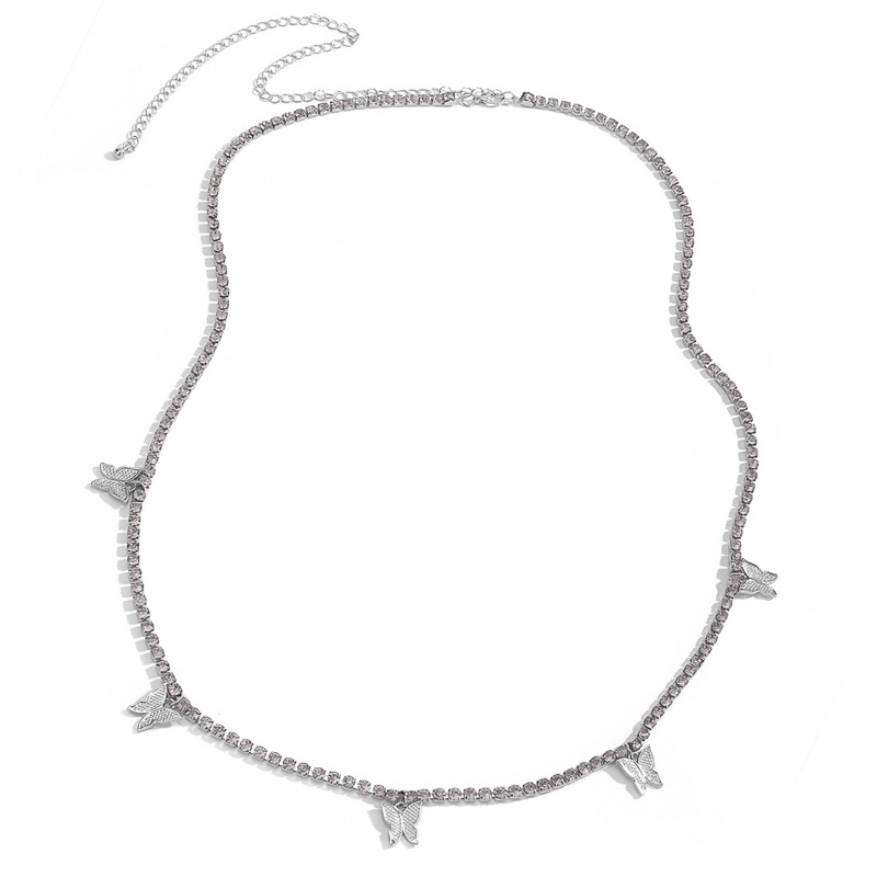 R Dây Xích Thắt Lưng Một Lớp Đính Bướm Lủng Lẳng Lấp Lánh Cho Câu Lạc Bộ Đêm Trang Sức