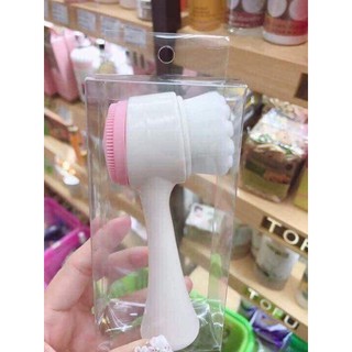 Rửa mặt đúng cách với cọ rửa mặt 2 đầu lông - silicon massage