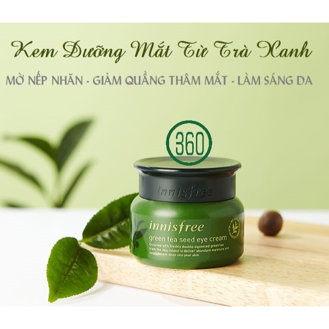 Kem Dưỡng Mắt Trà Xanh – Innisfree The Green Tea Seed Eye Cream