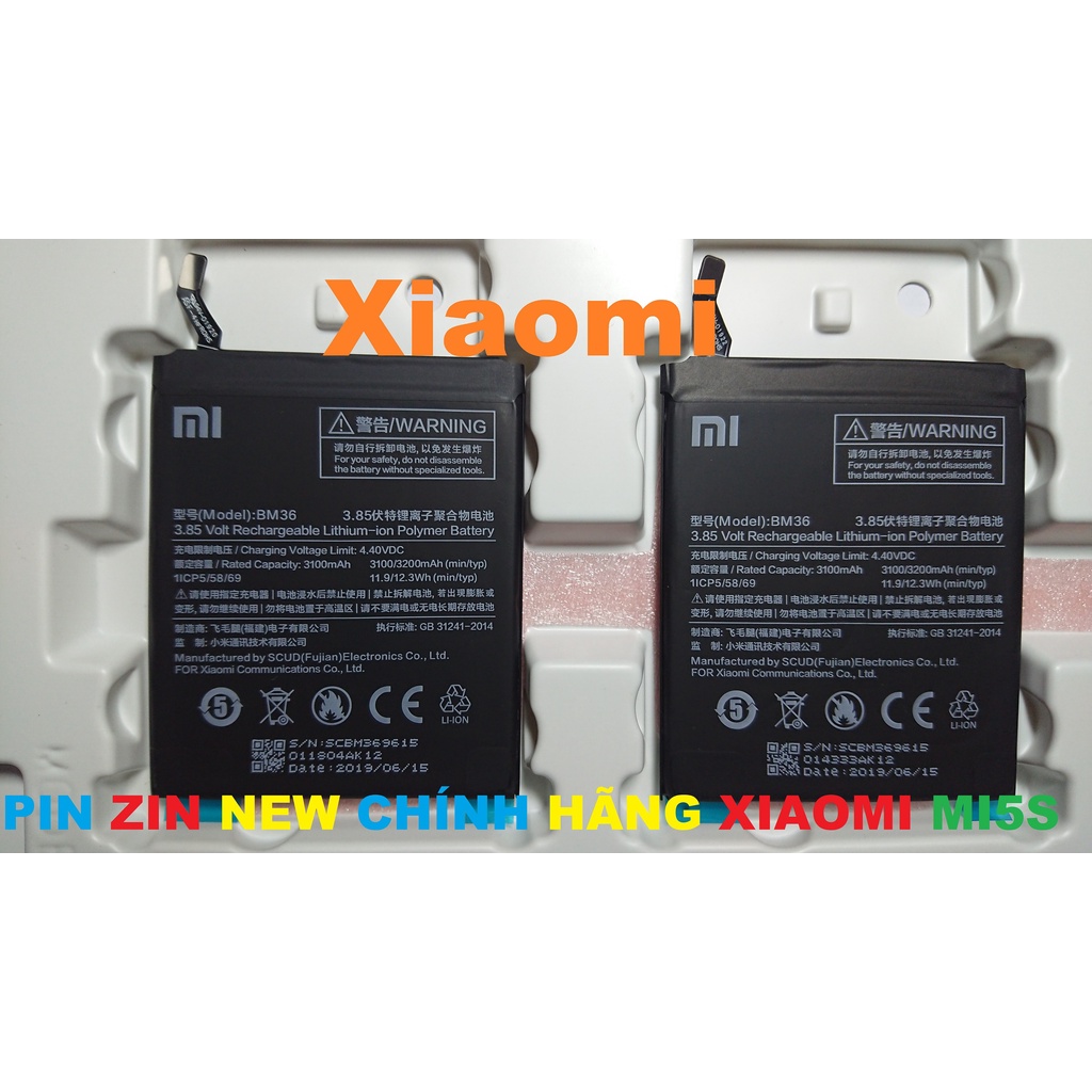 PIN ZIN NEW CHÍNH HÃNG CHO XIAOMI MI 5S-BM36