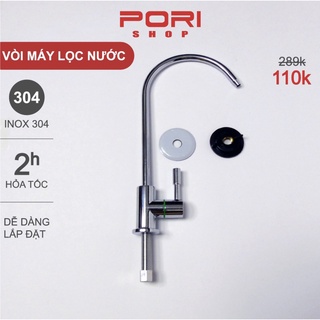 Bộ vòi gạt cổ ngỗng inox 304 cho máy lọc nước r.o