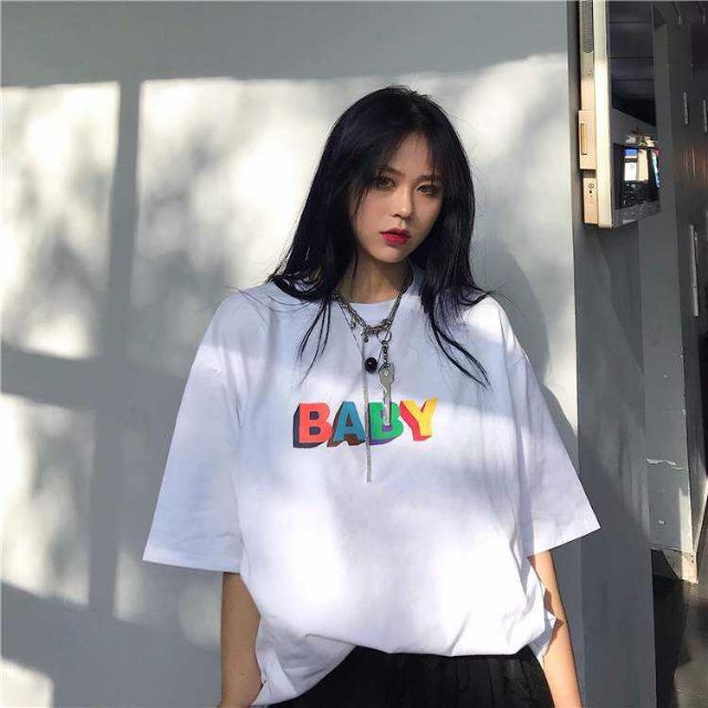 Áo thun Có sizeFull màu tay lỡ Unisex BaBy