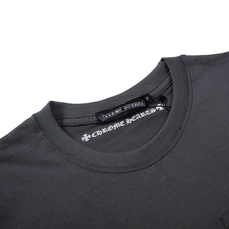 Ready Stock Chrome Hearts Sanskrit Letter Print Couples Cotton T-Shirts Summer Sports Casual Short Sleeve Tops Unisex