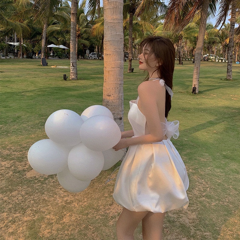 Đầm Công Chúa Hở Lưng Thời Trang Đi Biển 2022