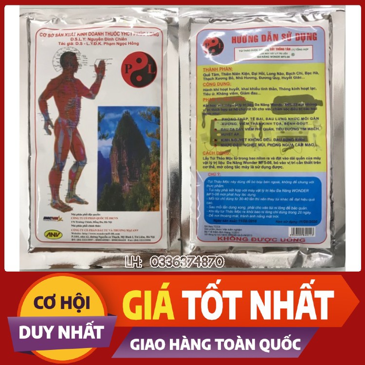 Bó thuốc thảo mộc thông cốt tán máy vật lý trị liệu bộ quốc phòng