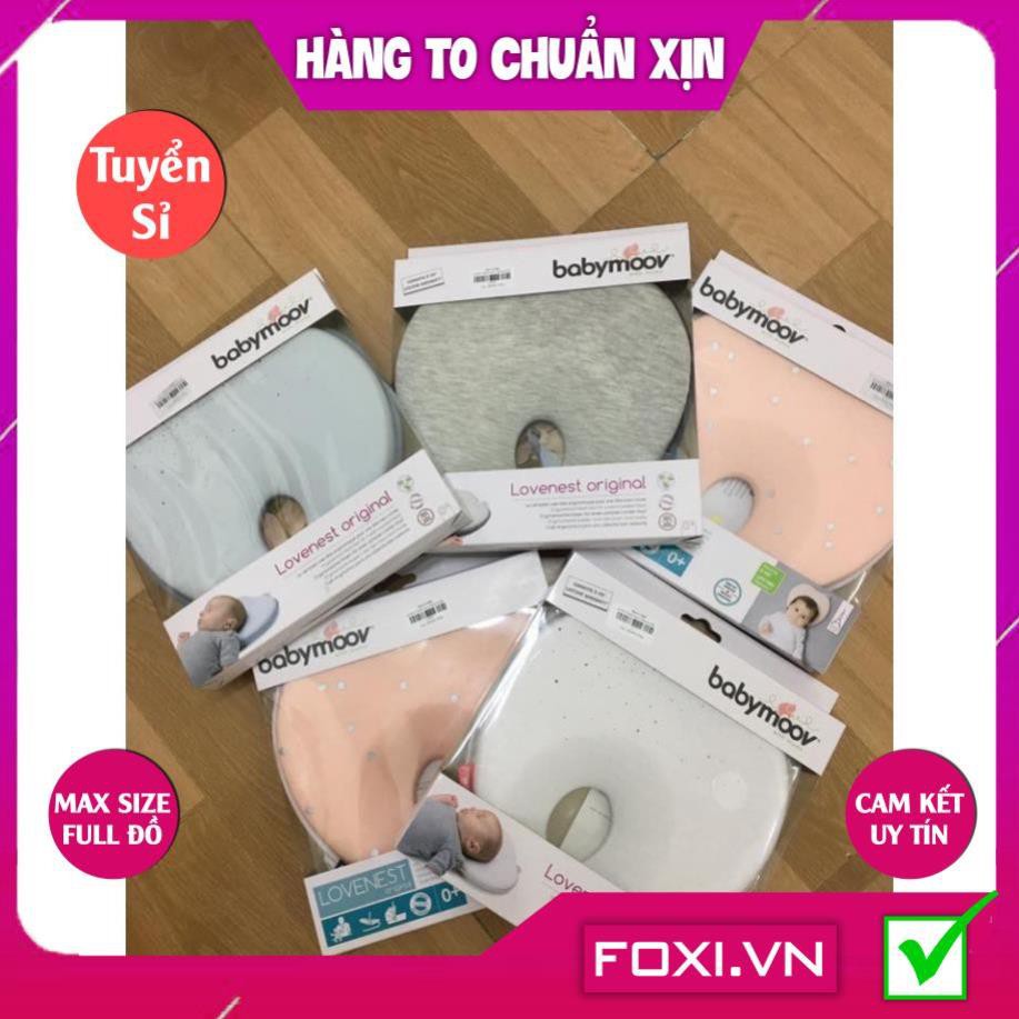 Gối chống bẹt đầu Lovenest Babymoov-Phù hợp với mọi loại giường-nôi-cũi-xe đẩy-Giúp bé ngủ sâu giấc hơn và thoải mái hơn