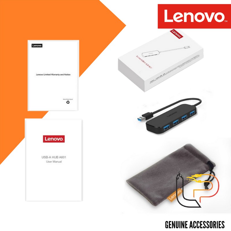 BỘ CHIA USB RA 4 CỔNG USB 3.0 LENOVO A601 - HUB USB 4 PORT 3.O LENOVO A601