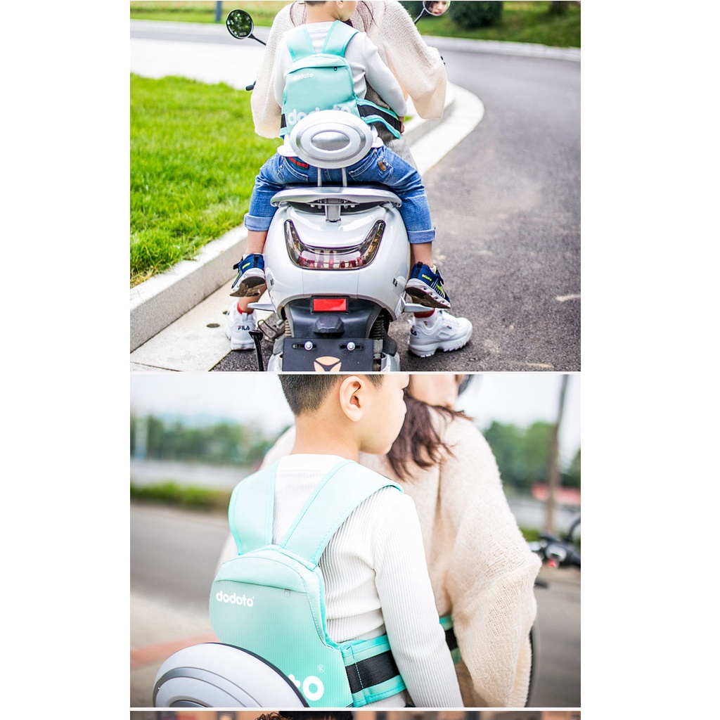 Đai Đi Xe Máy An Toàn Cho Bé Từ 1-12 Tuổi Đeo Vai Thắt Lưng Đai Ngực Xe Điện Đạp Thoáng Khí