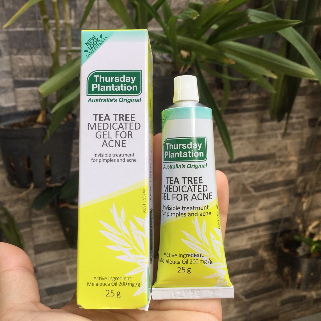 Gel chấm mụn tràm trà Úc Thursday Plantation Tea Tree Medicated Gel for Acne 25g aussie.vn