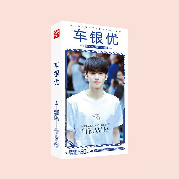 Hộp ảnh postcard in hình CHA EUN WOO 1660 ảnh in hình idol đẹp phim TRUE BEAUTY