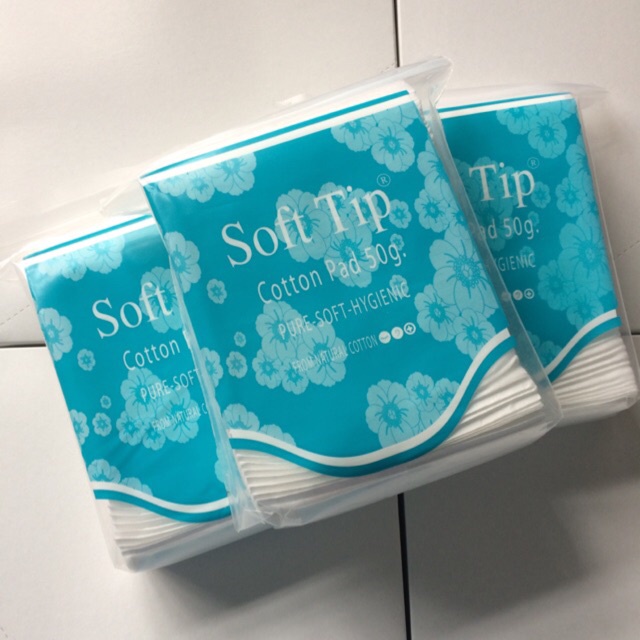 Bông Tẩy Trang Soft Tip Thái Lan 50g Túi 80 Miếng