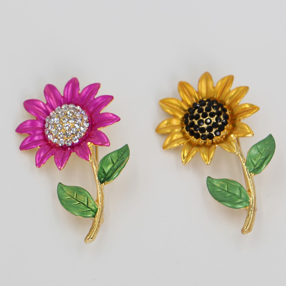 Ghim cài áo hình hoa hướng dương chất lượng cao