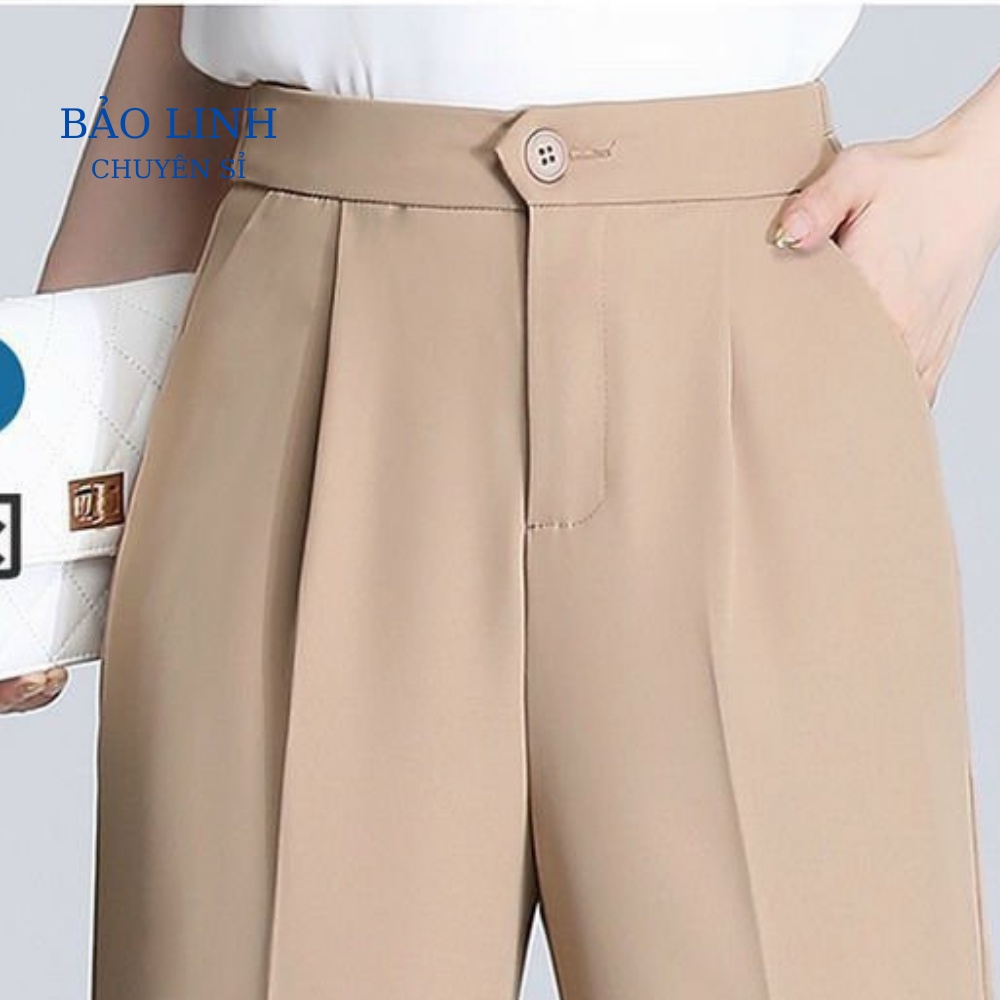 Quần Tây Nữ Lưng Chun Bigsize Cạp Cao Dáng Baggy Công Sở Đi Làm Đi Học M788