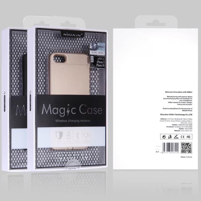 Ốp lưng chống sốc hỗ trợ sạc không dây cho iPhone 5 / iPhone 5s / iPhone SE hiệu Nillkin Magic - hàng chính hãng