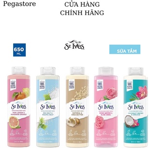Sữa tắm STIVES Muối Biển/Yến Mạch/Hoa Hồng /Cam Chanh sữa tắm nữ st ives 650m