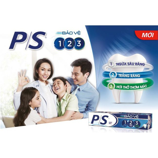 Kem đánh răng PS Bảo vệ 3 tác động 190g