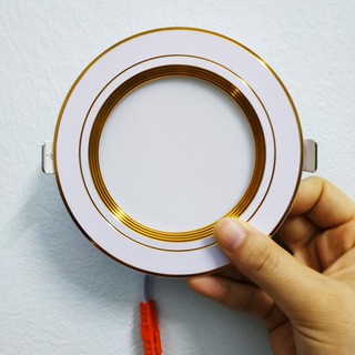 ĐÈN ÂM TRẦN , LED ÂM TRẦN 7W ĐỔI MÀU - SIZE 90MM