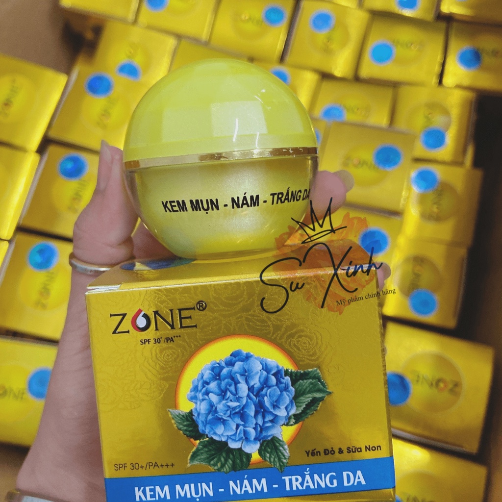 Kem Mụn Thâm Trắng Da ZONE Ngăn Ngừa Lão Hóa Xóa Nhăn 10g