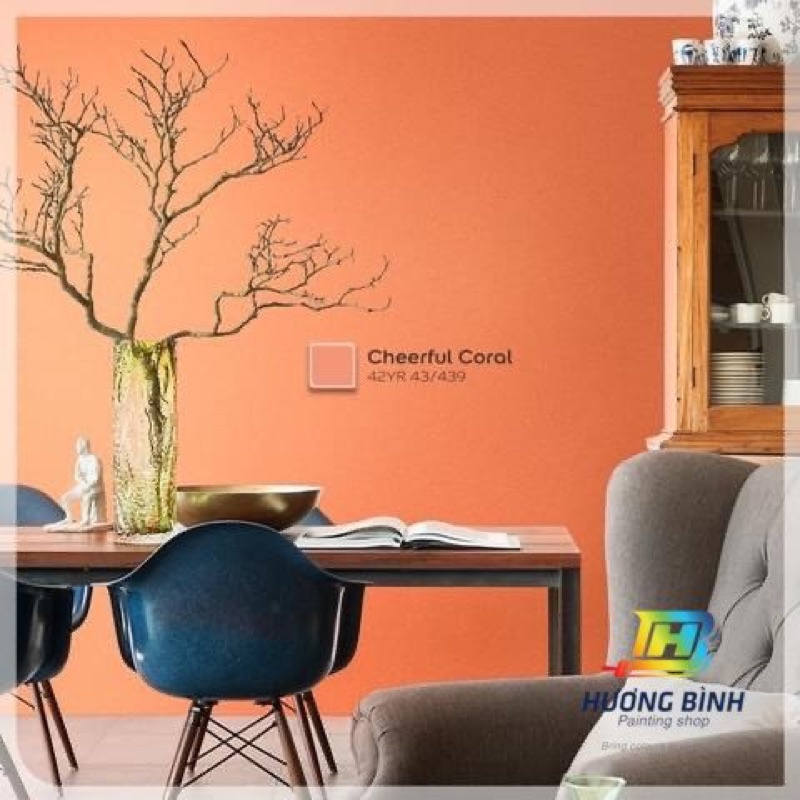 Sơn Dulux Easy Clean tông Cam đất, Nâu, Be (1 lít)