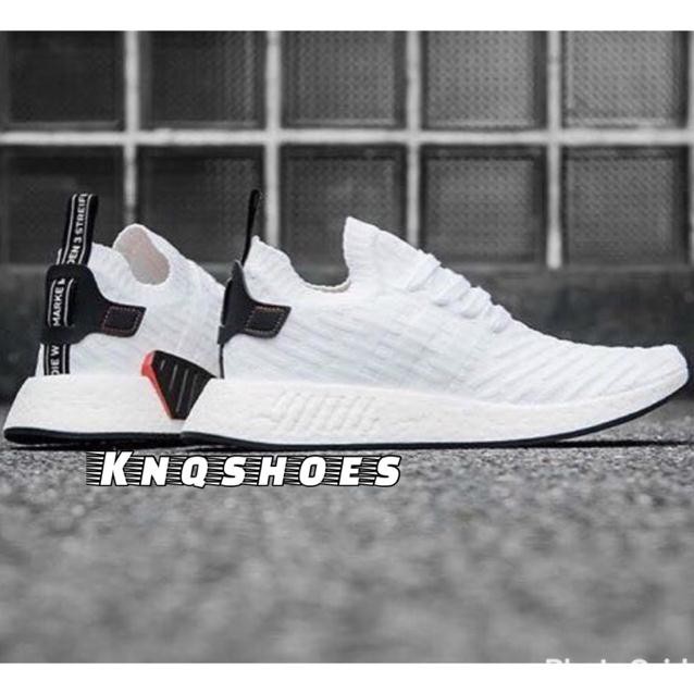 ( Deal 11-11) (Xả Hàng Đón 2020). GIẦY THỂ THAO Sneaker NMD R2 WHITE BLACK ": hàng Chuẩn : *
