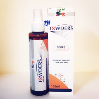 Xịt làm sạch ghẻ và ký sinh trùng Towders Spray - 150ml