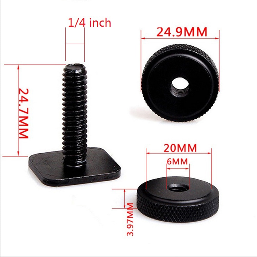 Đai ốc đôi 1/4&quot; và ốc vít kép p25 0.3 chuyên nghiệp dành cho tripod/ đèn flash/ máy ảnh