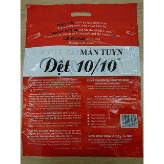 Màn tuyn chống muỗi cao cấp Công ty CP Dệt 10/10 kích thước 1m8x2m