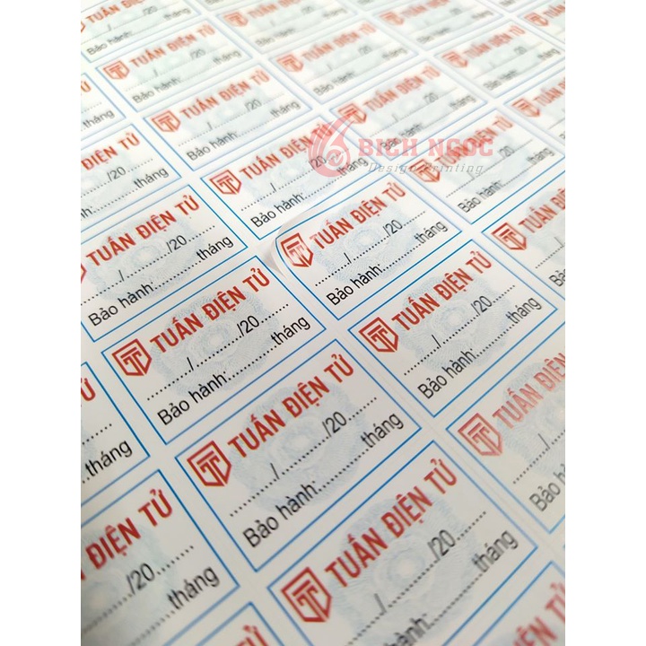 IN TEM VỠ BẢO HÀNH THEO YÊU CẦU