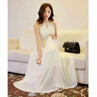 đầm maxi yếm (cổ yếm ,hai dây)